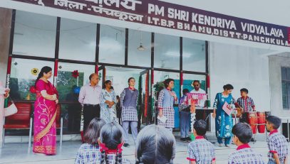 केवीएस आरओ गुरुग्राम के डिप्टी कमिश्नर का दौरा
