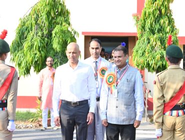 A moment of respect with Brigadier Sir