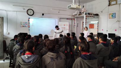Class 8 students attending NEILIT Training