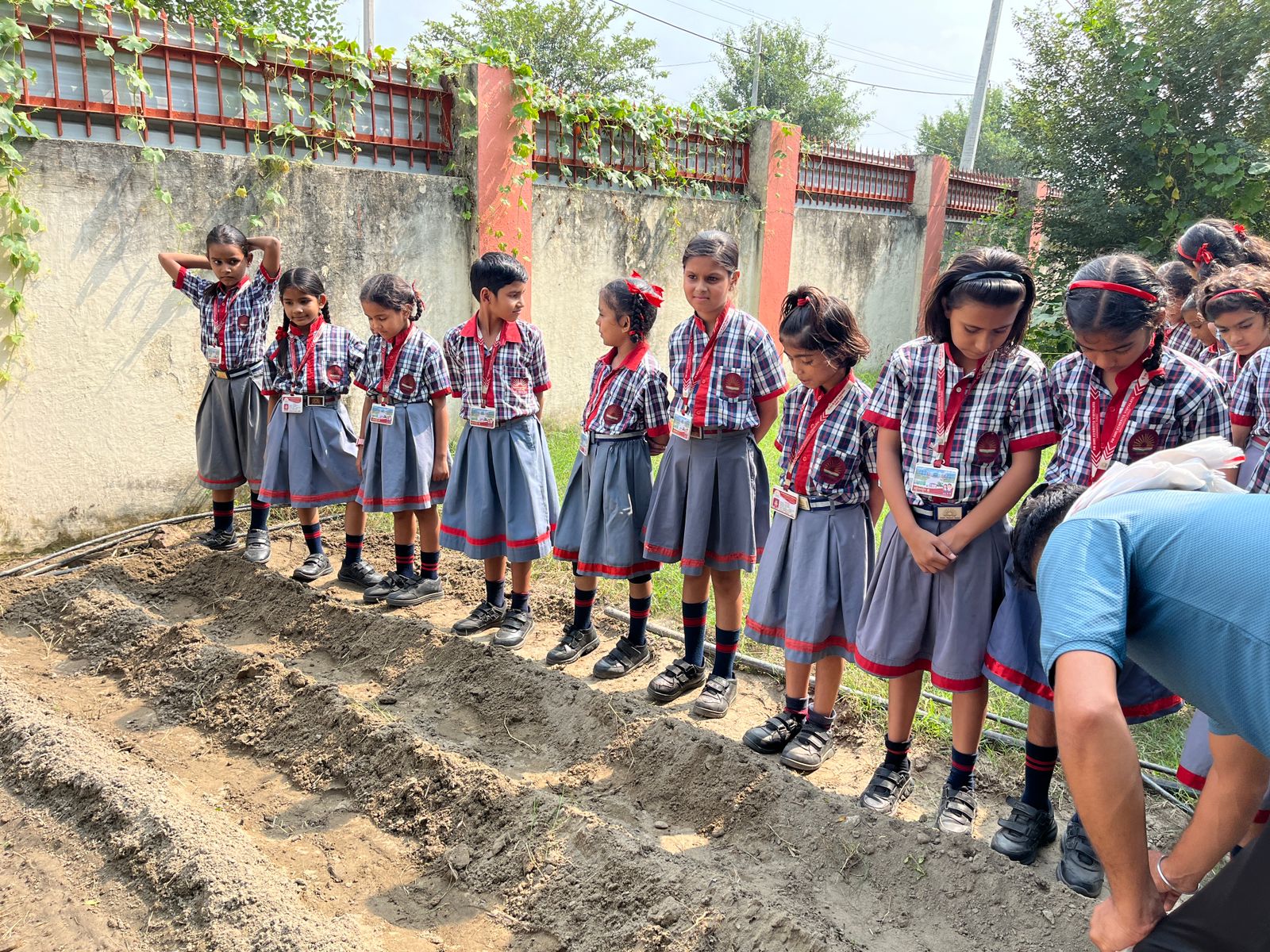 Plantation drive by primary kids